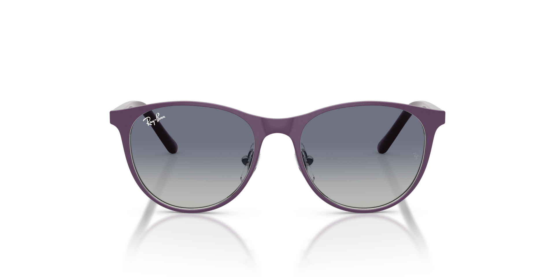 RB9552S Matte Violet On Silver MetallSunglass Frames von B24, Vorderansicht