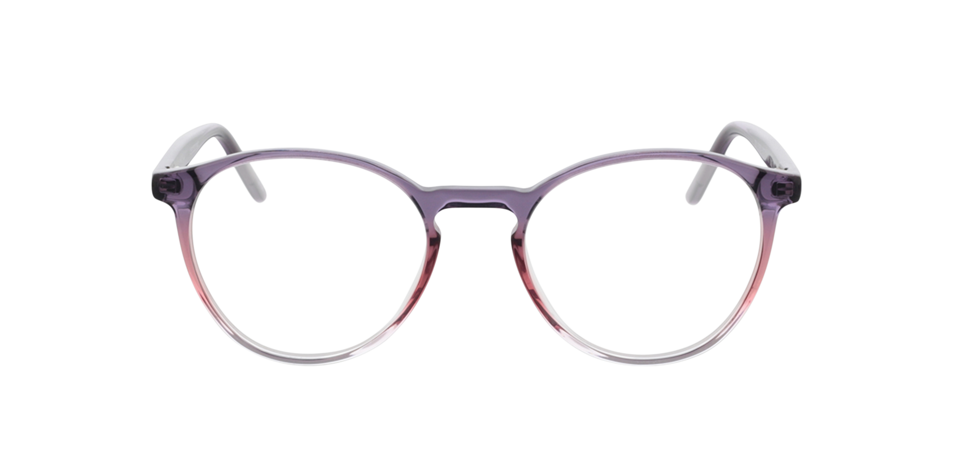 June Kristal paars roze  &  paars AcetaatEyeglass Frames van B24, Vooraanzicht