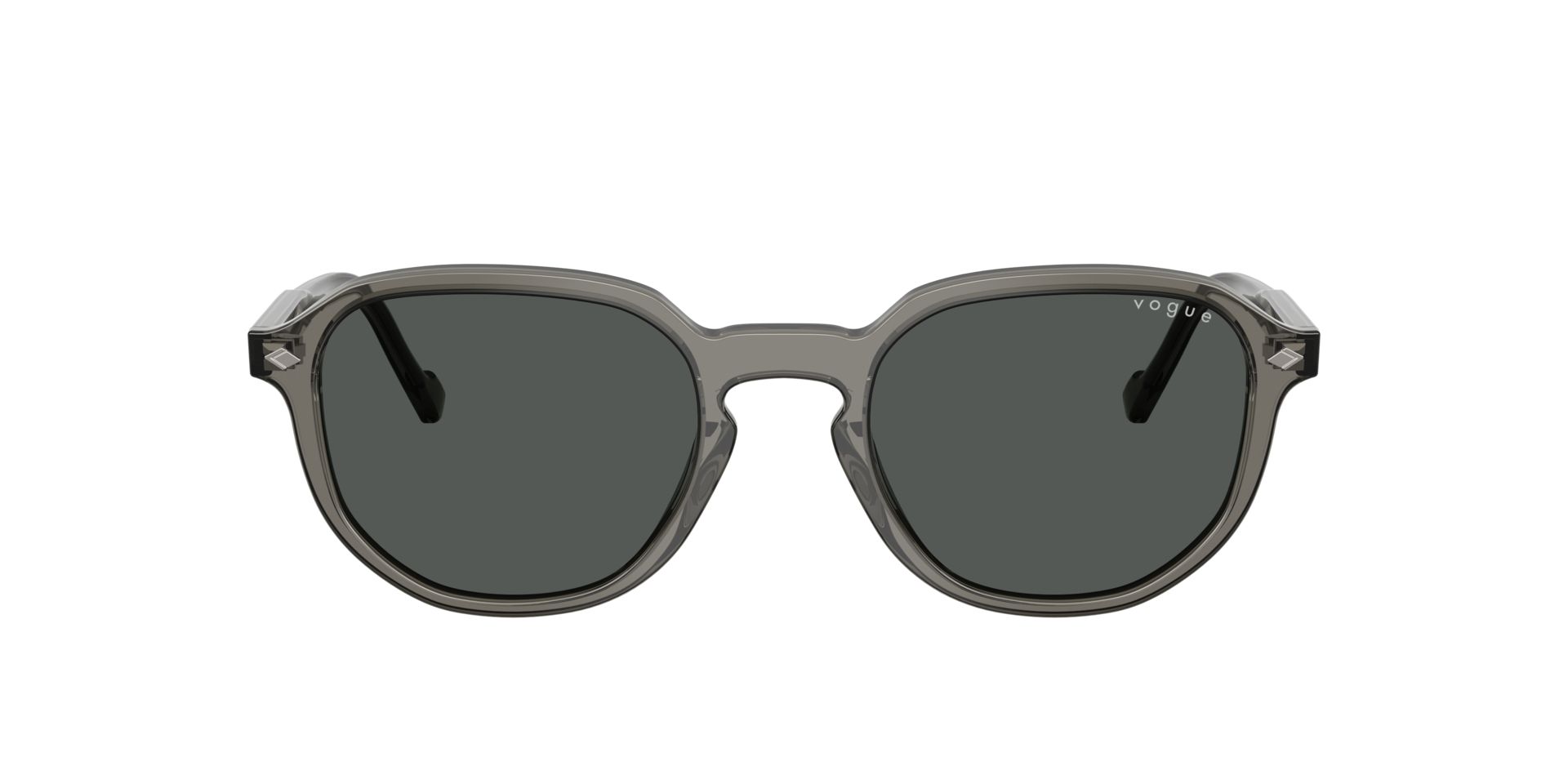 VO5707S Transparent Dark Grey AcetaatSunglass Frames van B24, met getinte lenzen