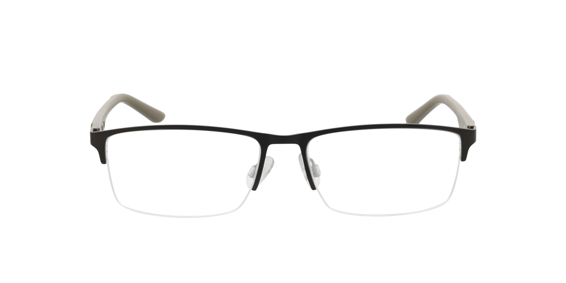 PU0373O Grijs MetaalEyeglass Frames van B24, Vooraanzicht