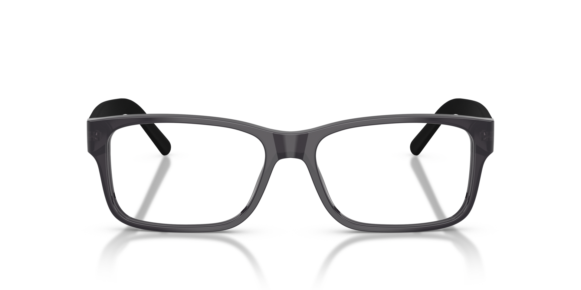 PH2117 Glanzend Transparant Grijs AcetaatEyeglass Frames van B24, Vooraanzicht
