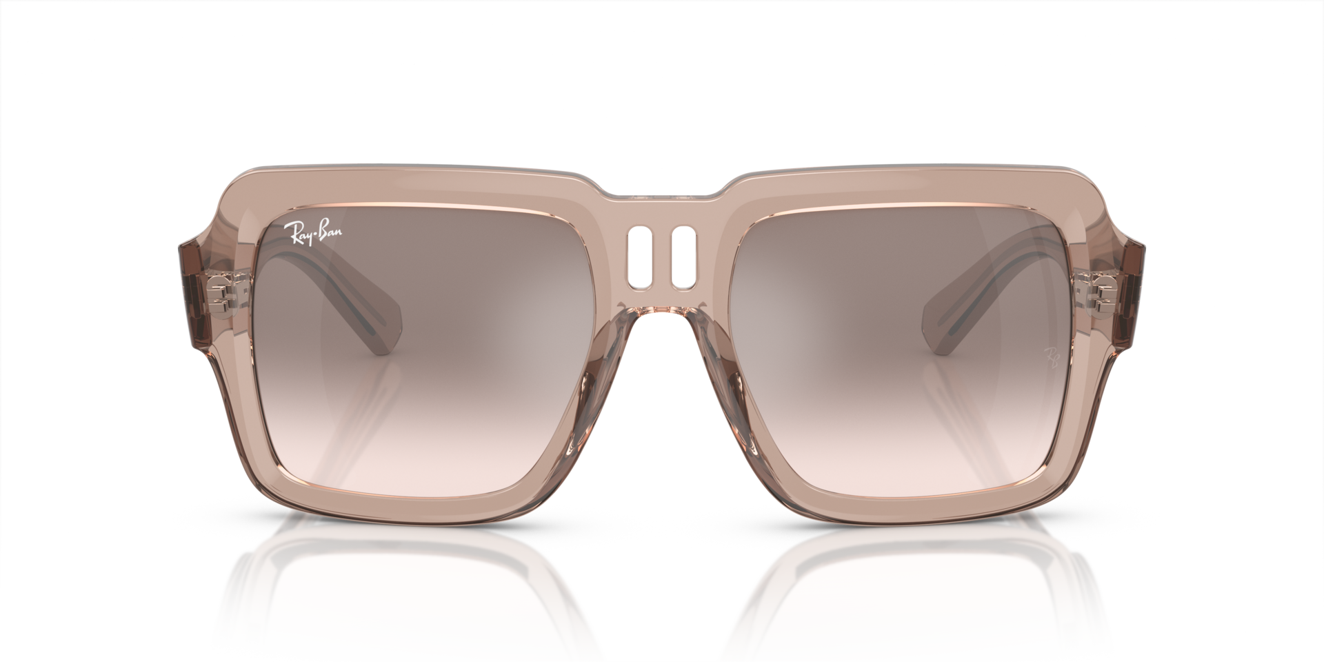 RB4408 Hellbraun transparent KunststoffSunglass Frames von B24, Vorderansicht