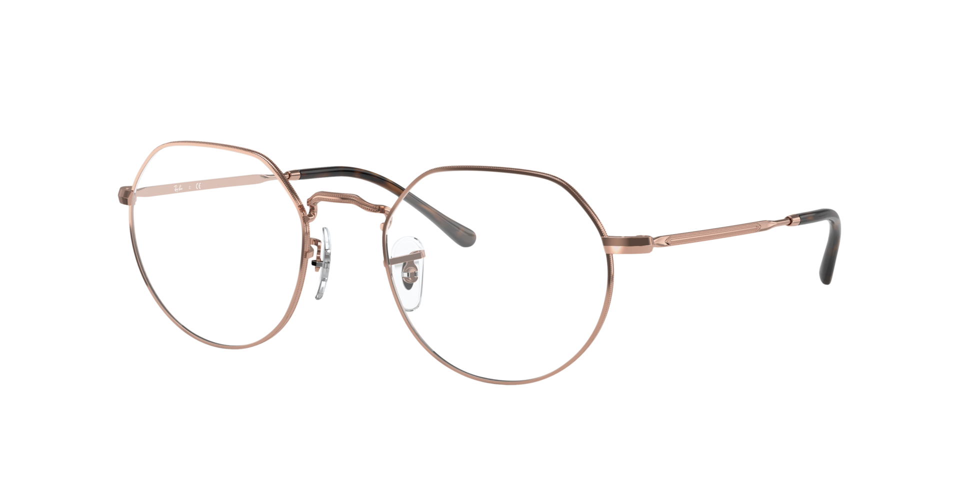 RB6465 Kupfer MetallEyeglass Frames von B24, Dreiviertelansicht