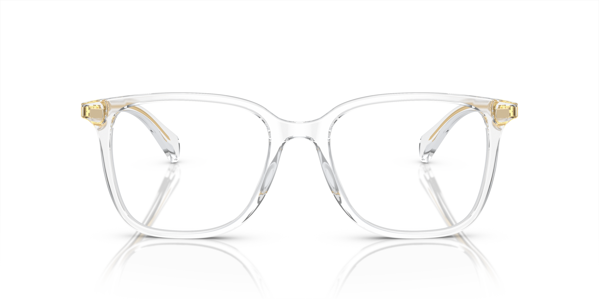RA7147 Shiny Transparent Crystal AcetatEyeglass Frames von B24, Vorderansicht