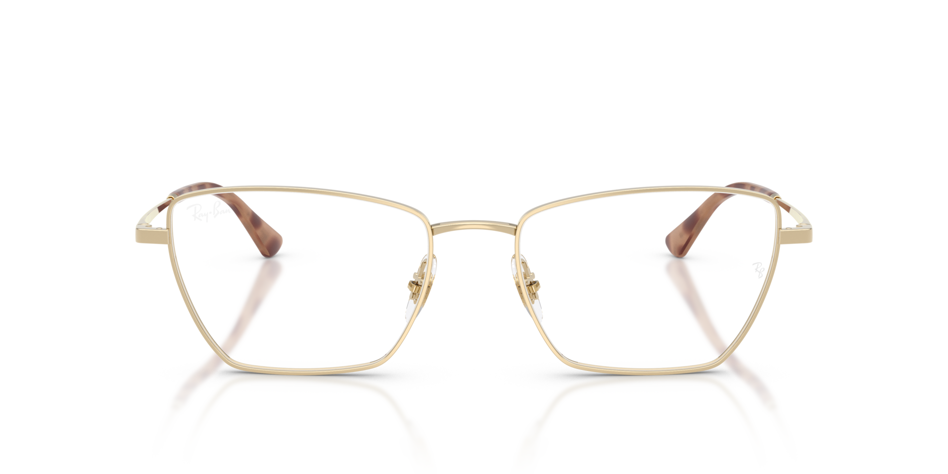 RB6552 Hellgold MetallEyeglass Frames von B24, Vorderansicht