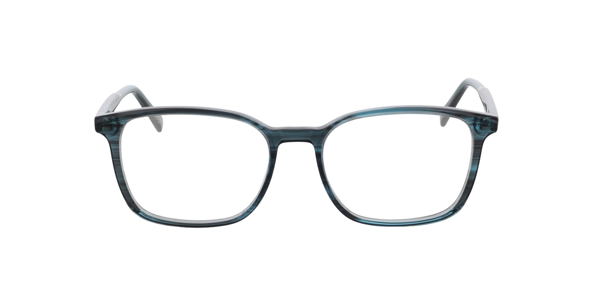 Barcelona Kristall Blau Horn AcetatEyeglass Frames von B24, Vorderansicht