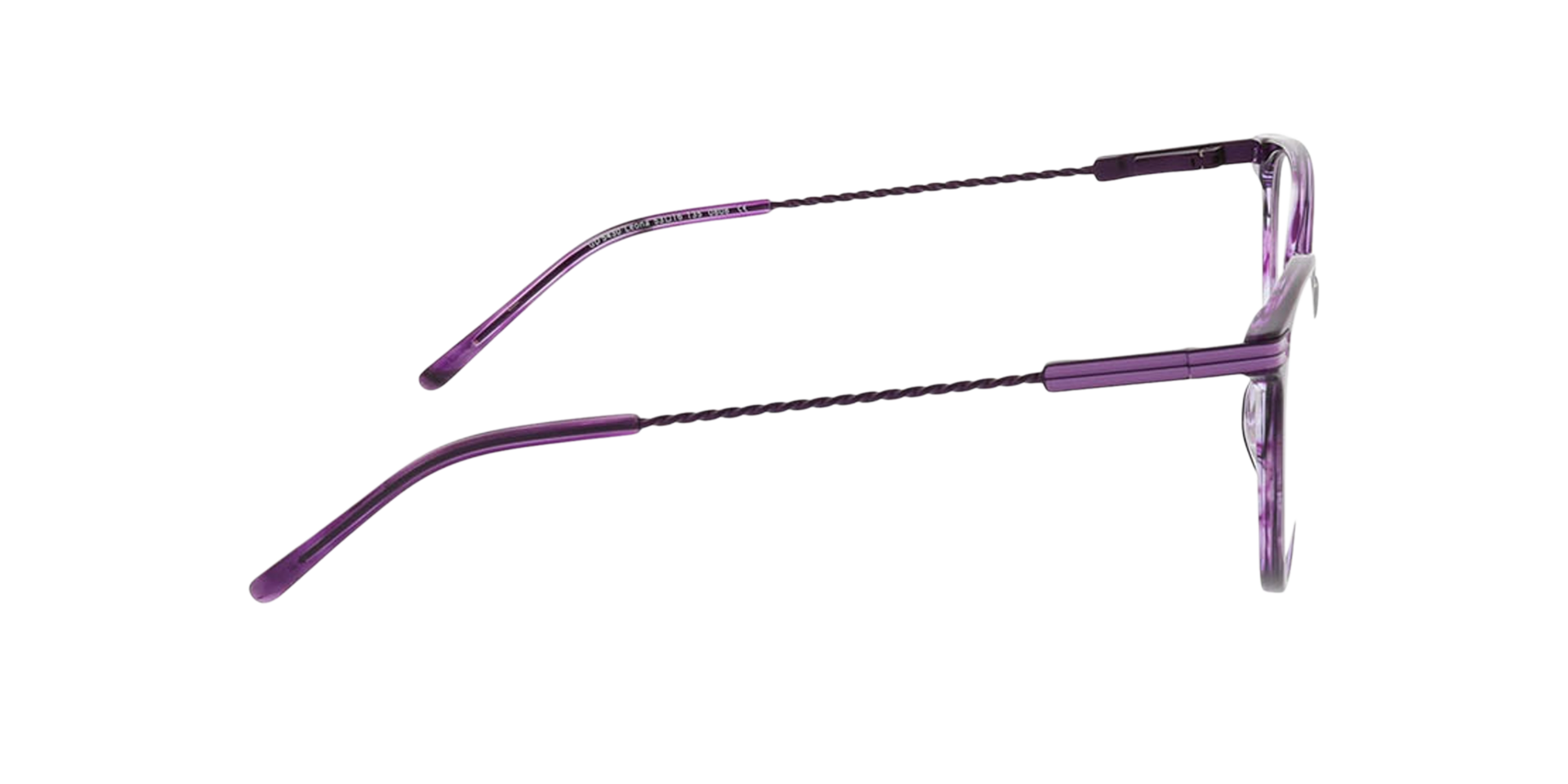 Leona Lila AcetatEyeglass Frames von B24, Seitenansicht