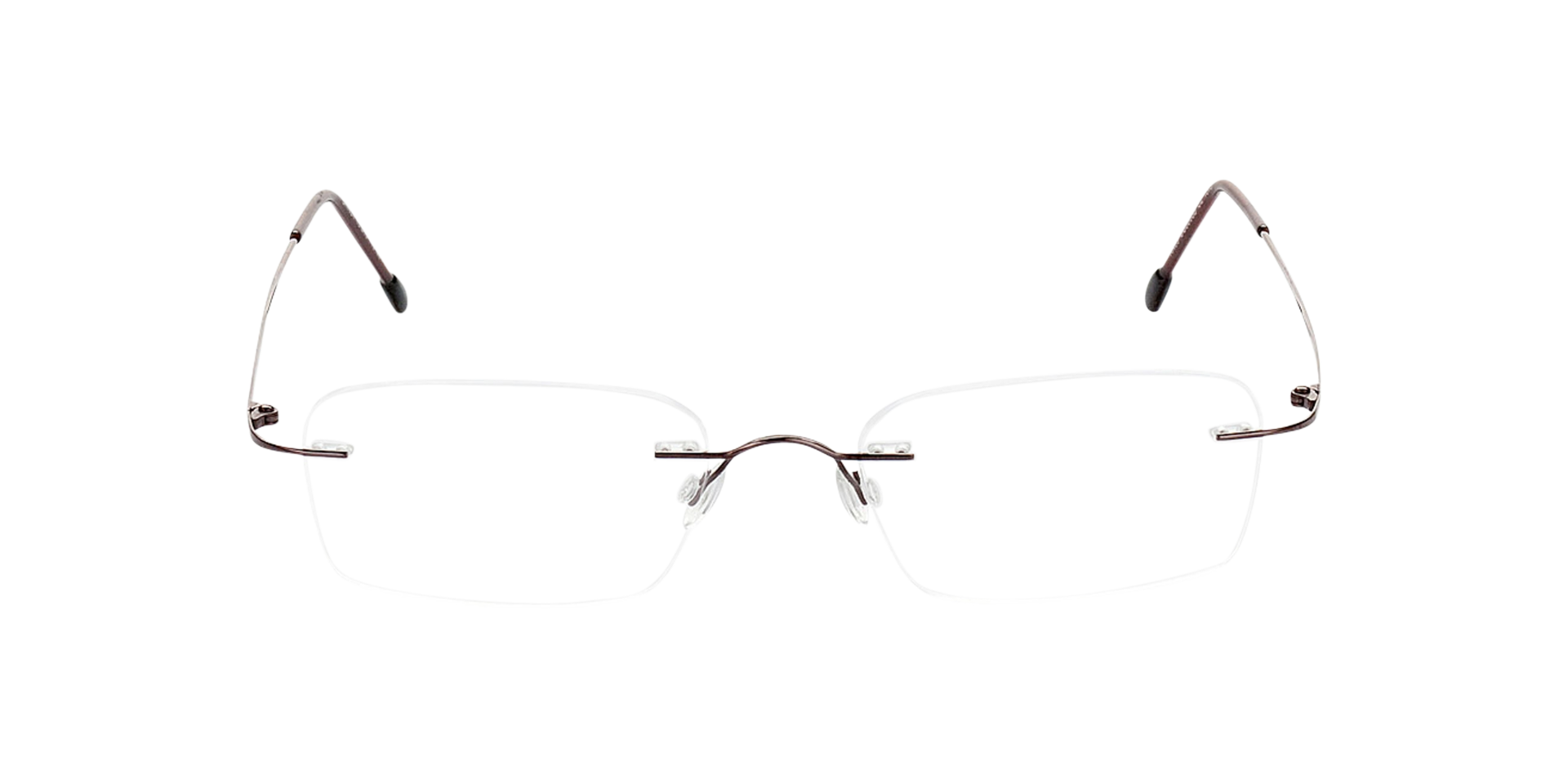 Davos Braun TitanEyeglass Frames von B24, Vorderansicht