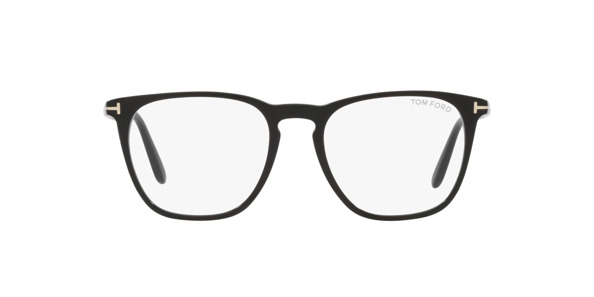 FT5937-B Zwart glanzend AcetaatEyeglass Frames van B24, Vooraanzicht