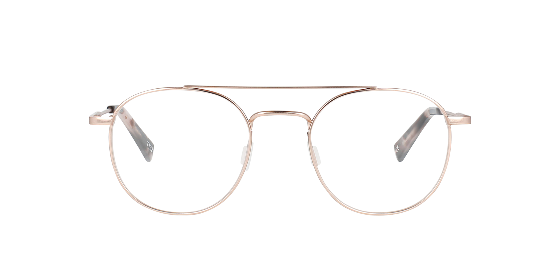 Merlin Rose Gold Titanium TitanEyeglass Frames von B24, Vorderansicht