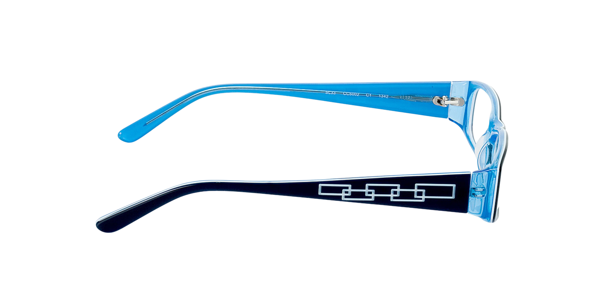 Florence Dark Blue  &  Blue AcetatEyeglass Frames von B24, Seitenansicht