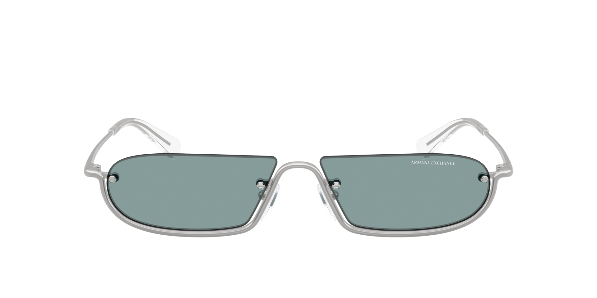 AX2058S Matte Silver MetallSunglass Frames von B24, mit getönten Gläsern