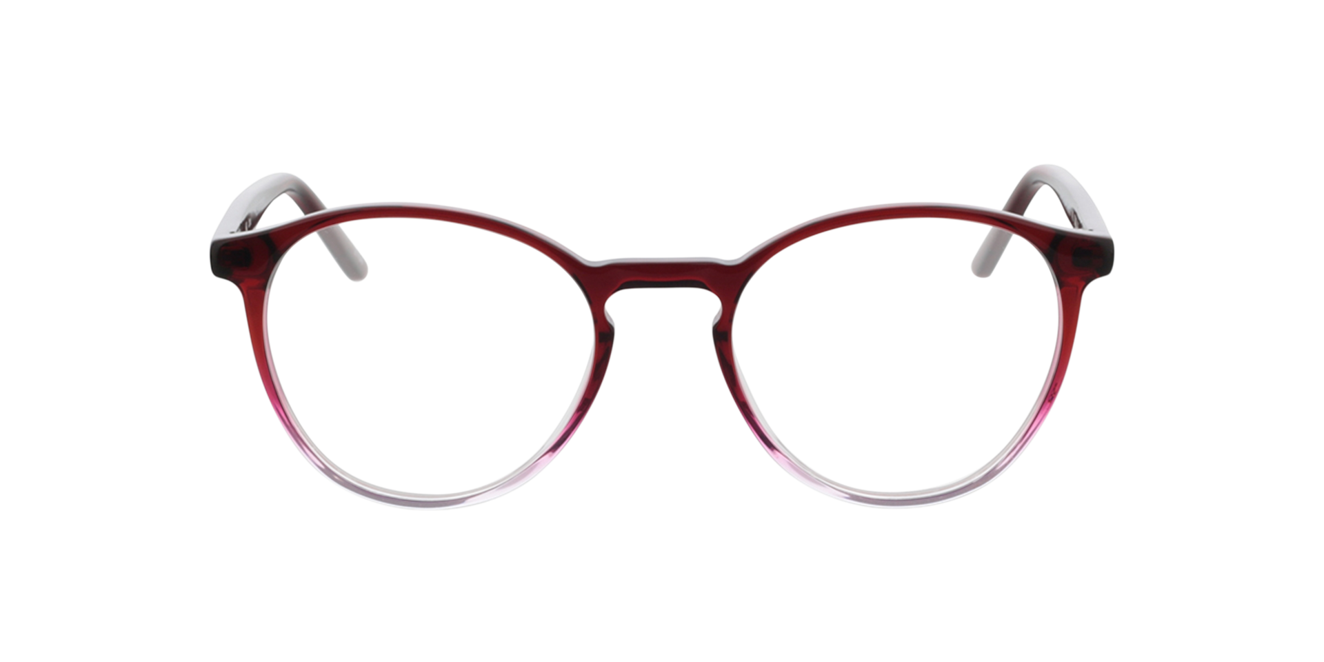 June Gradient Red Crystal  &  Red AcetatEyeglass Frames von B24, Vorderansicht