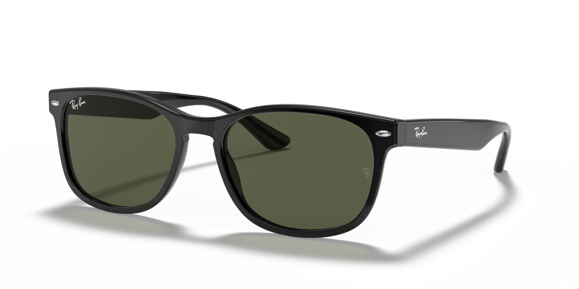 RB2184 Schwarz AcetatSunglass Frames von B24, Dreiviertelansicht