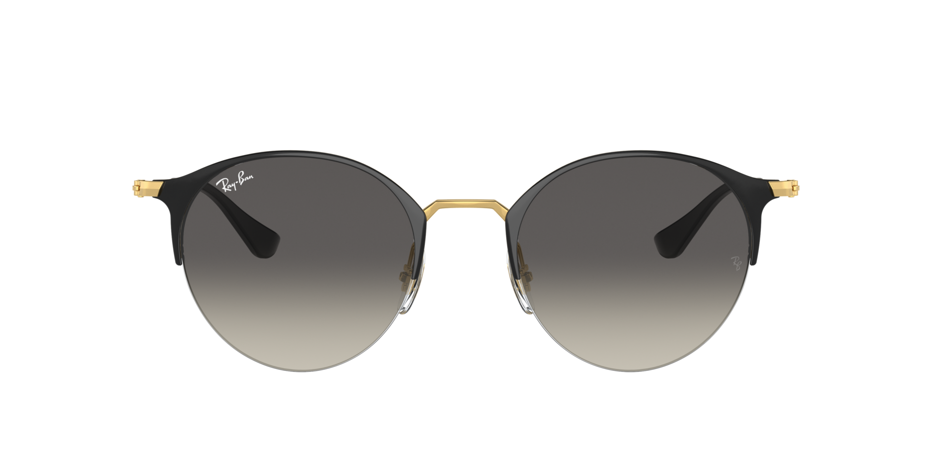 RB3578 Schwarz auf Gold MetallSunglass Frames von B24, mit getönten Gläsern