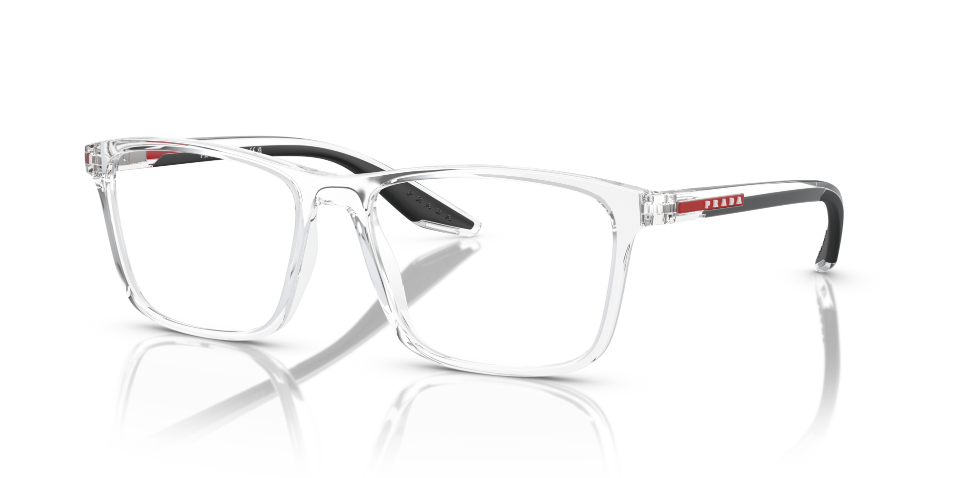 PS 01QV Kristall KunststoffEyeglass Frames von B24, Dreiviertelansicht
