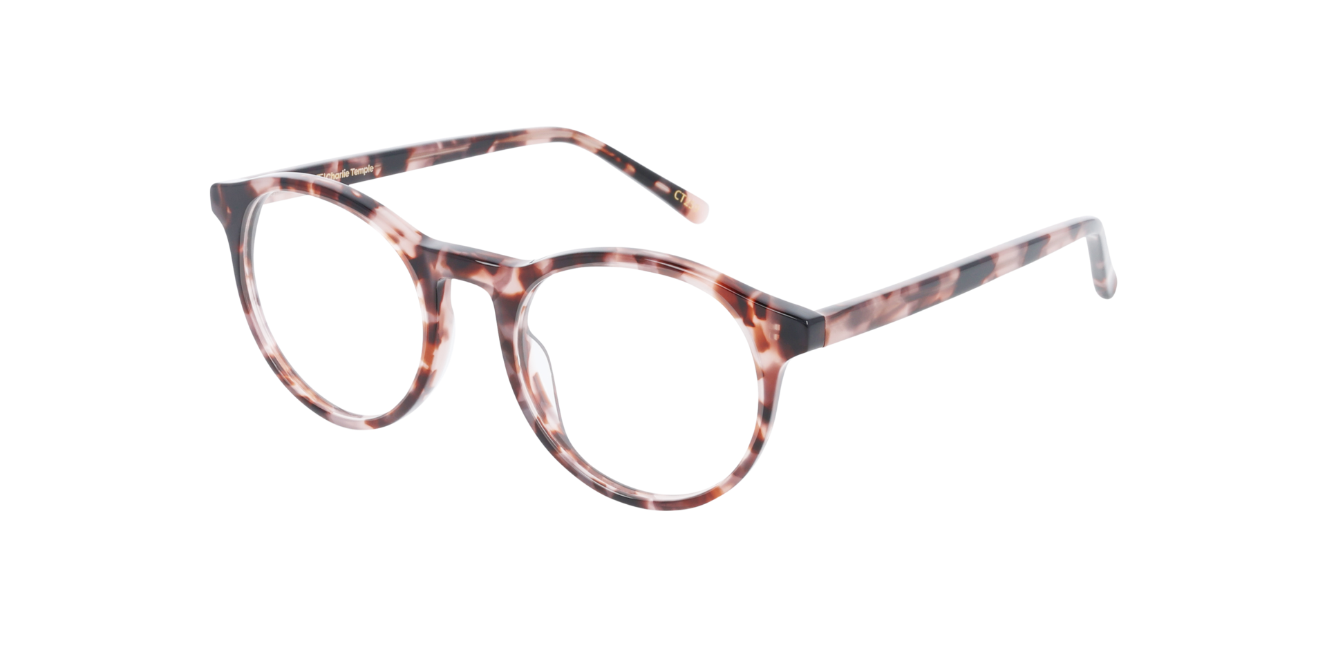 Ruben Rosé Tortoise AcetaatEyeglass Frames van B24, Hoekweergave