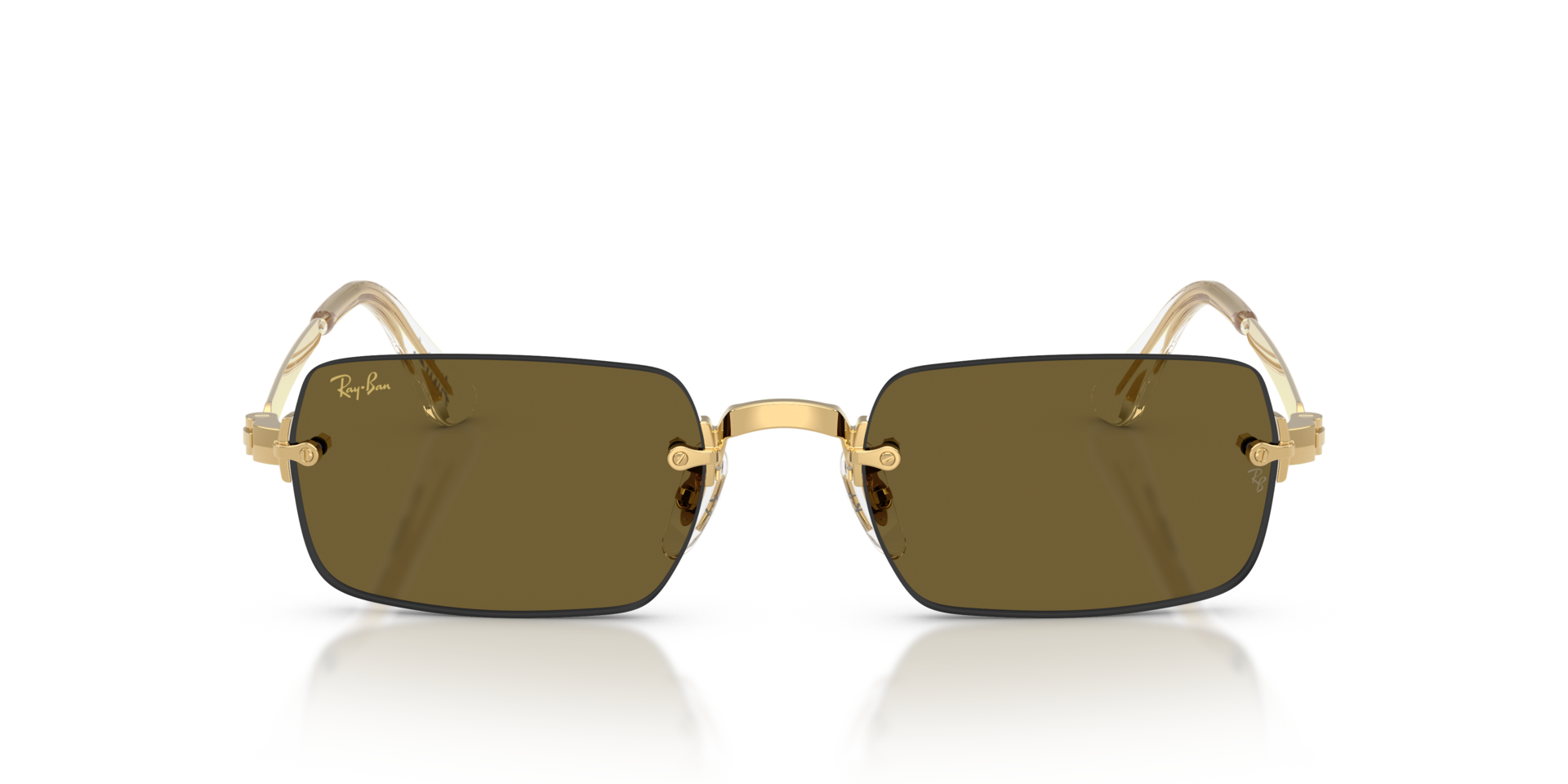 RB3928 Arista Gold MetallSunglass Frames von B24, Vorderansicht