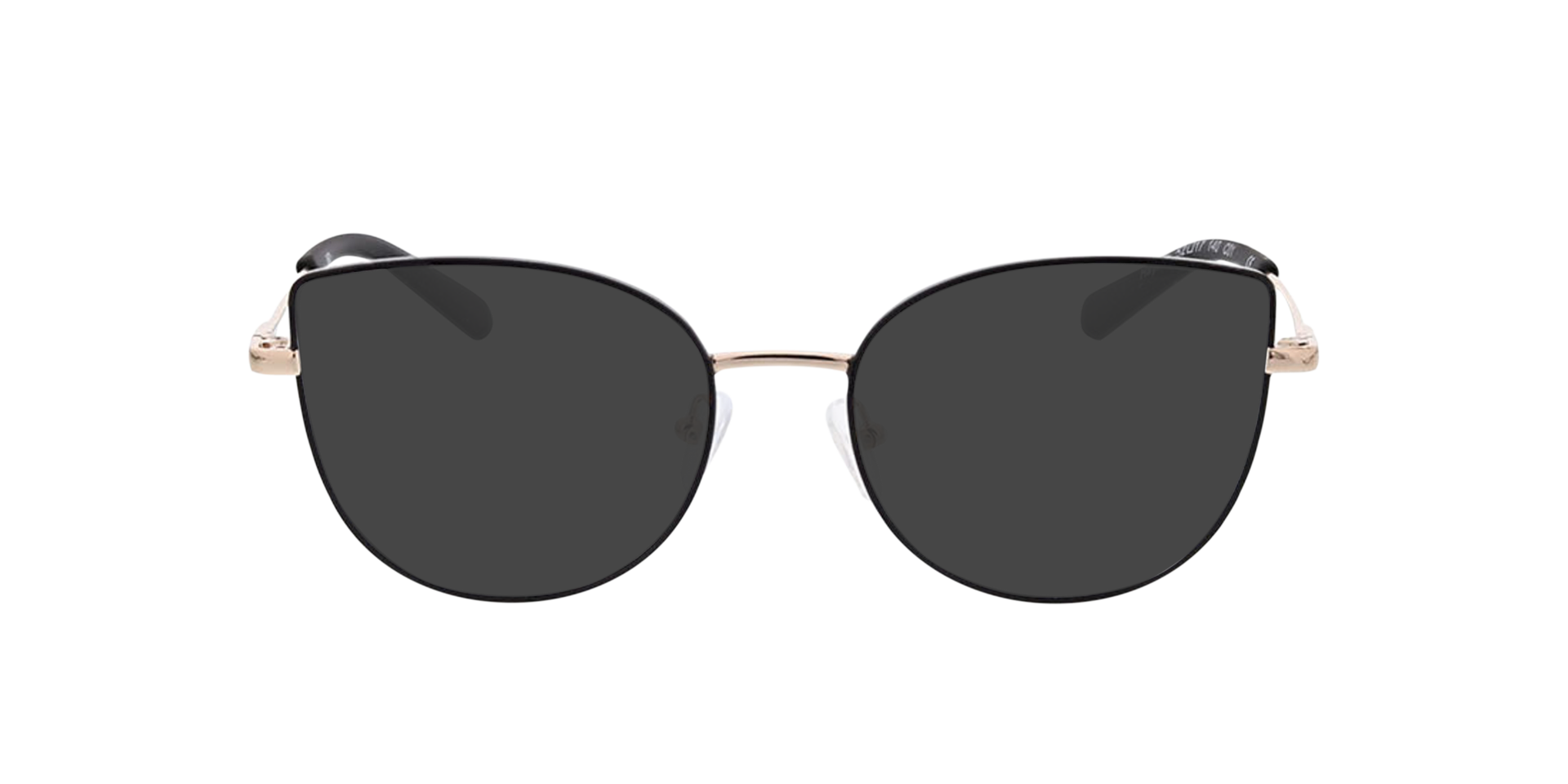 Hayley Zwart & goud MetaalEyeglass Frames van B24, met getinte lenzen