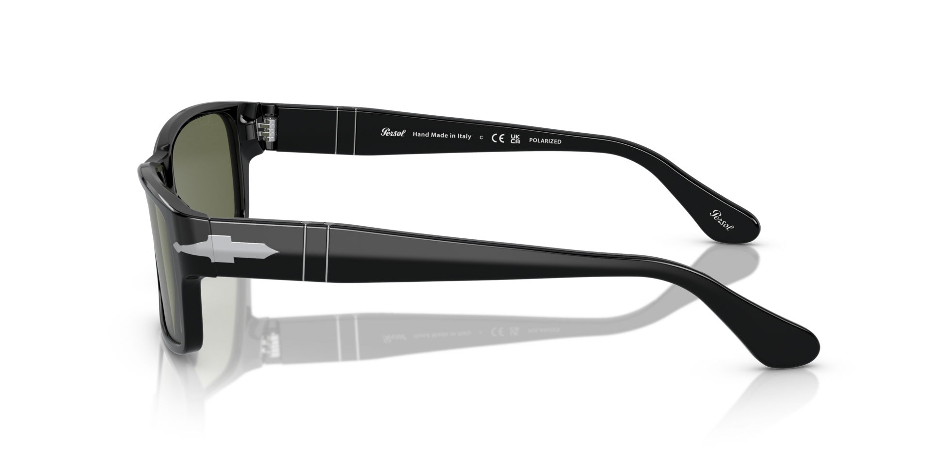 PO2803S Zwart AcetaatSunglass Frames van B24, Zijaanzicht