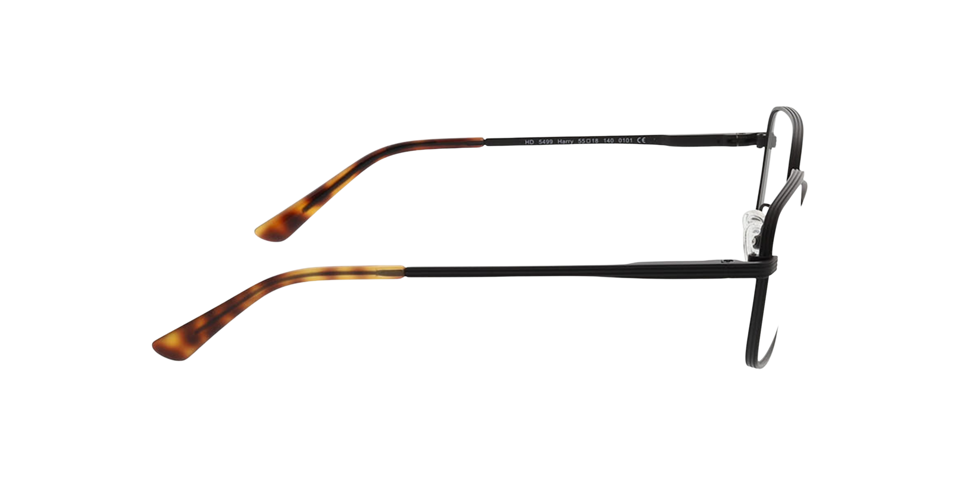 Harry Mattschwarz MetallEyeglass Frames von B24, Seitenansicht