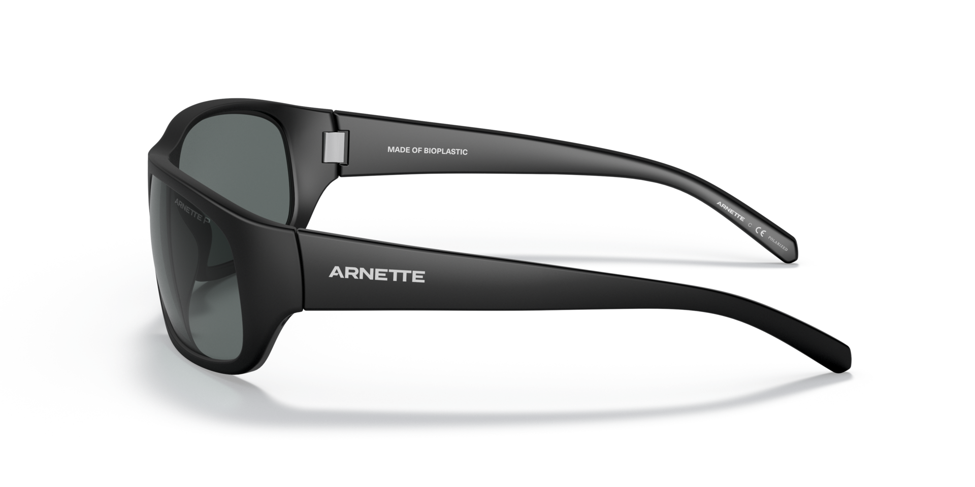 AN4290 Matt Schwarz KunststoffSunglass Frames von B24, Seitenansicht
