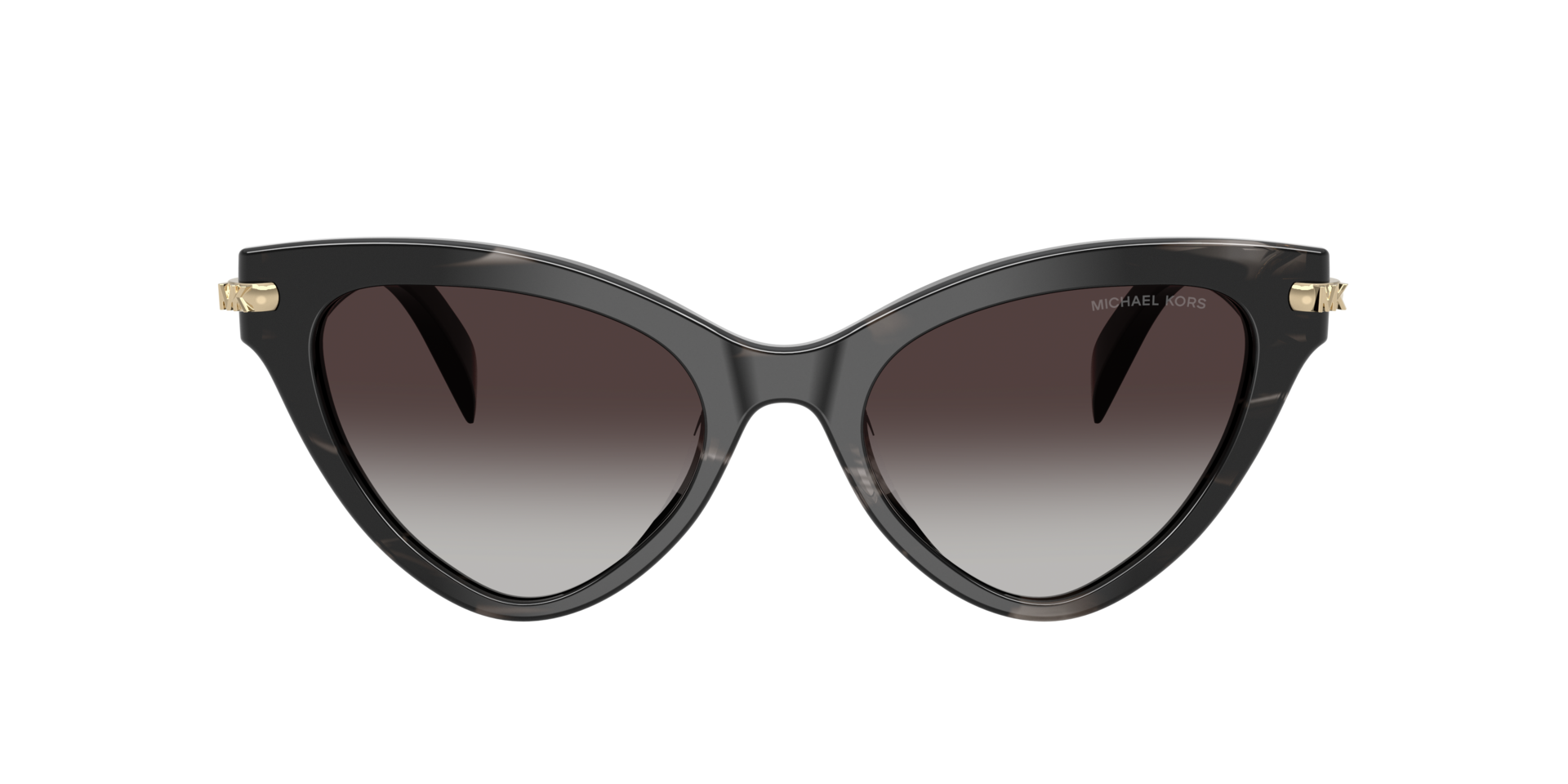 MK2259U Zwart Hoorn AcetaatSunglass Frames van B24, met getinte lenzen