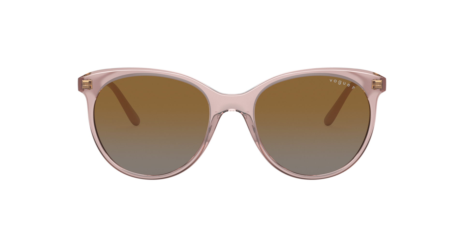VO5453S Transparant Roze KunststofSunglass Frames van B24, met getinte lenzen