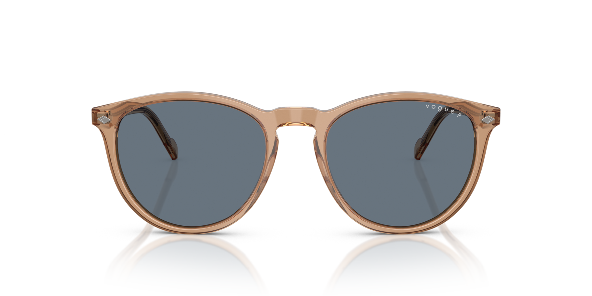 VO5599S Transparant bruin AcetaatSunglass Frames van B24, Vooraanzicht