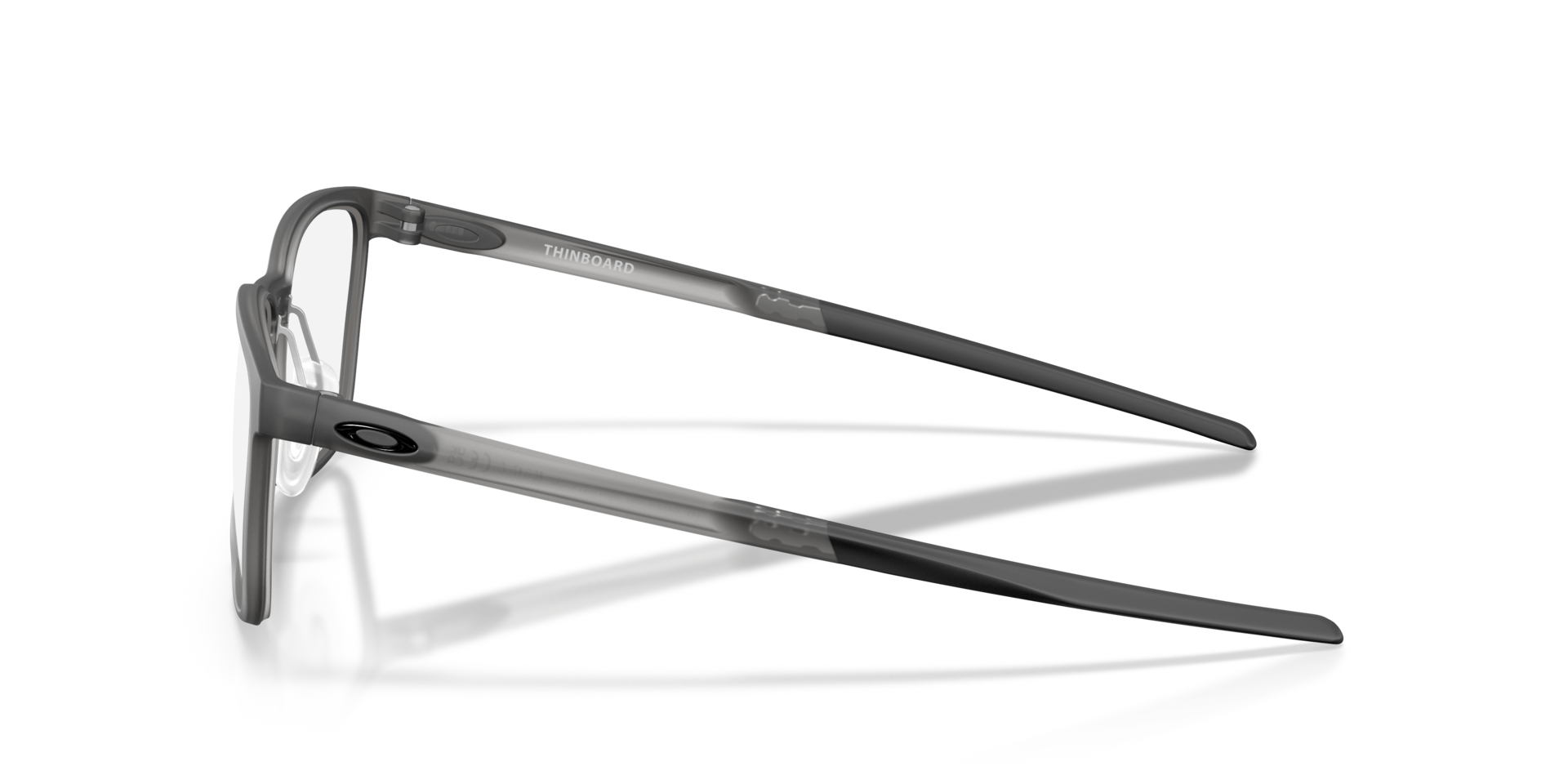 Thinboard Grau Rauch satiniert KunststoffEyeglass Frames von B24, Seitenansicht
