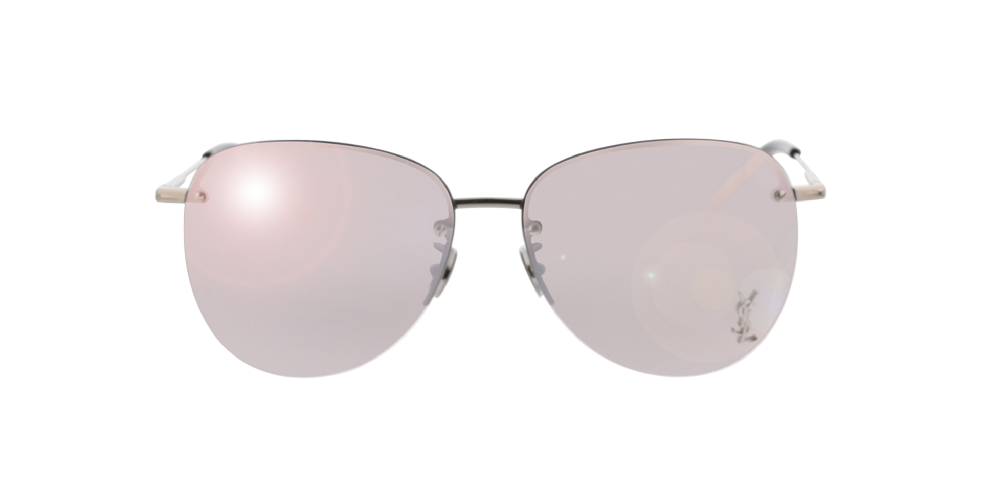 SL 328/K M Silber MetallSunglass Frames von B24, Vorderansicht