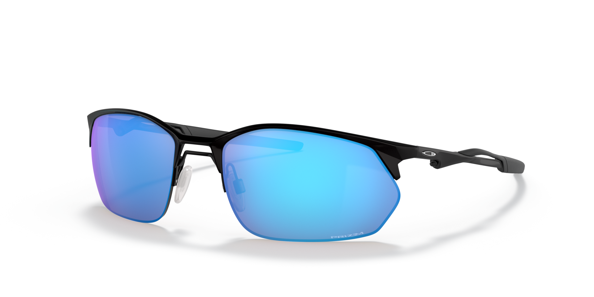 Wire Tap 2.0 Schwarz satiniert MetallSunglass Frames von B24, Dreiviertelansicht