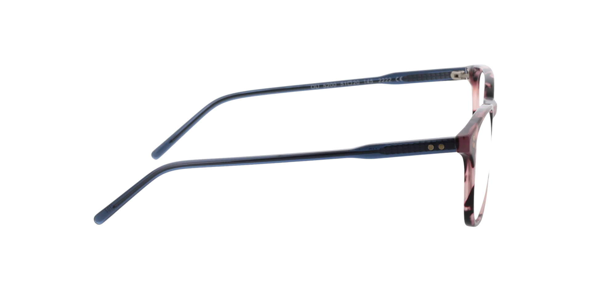 Chelsea Pink Havana AcetatEyeglass Frames von B24, Seitenansicht