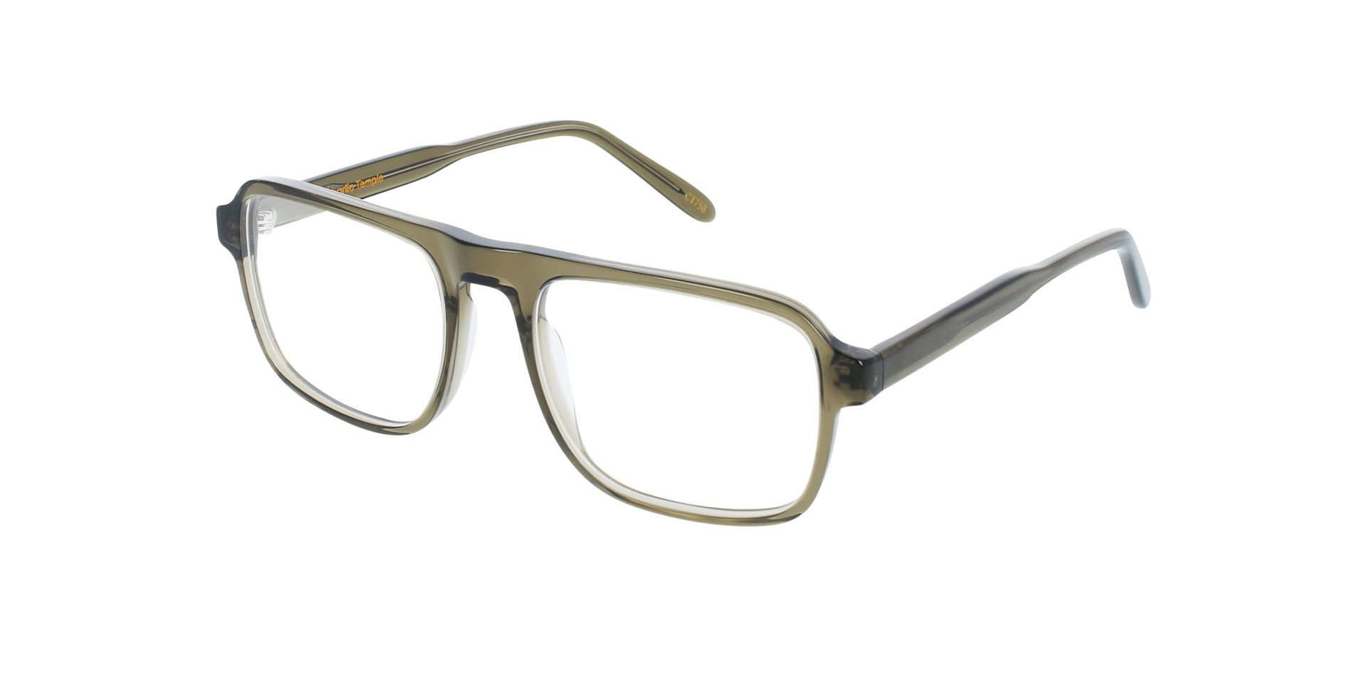 Jason Crystal Safari AcetaatEyeglass Frames van B24, Hoekweergave