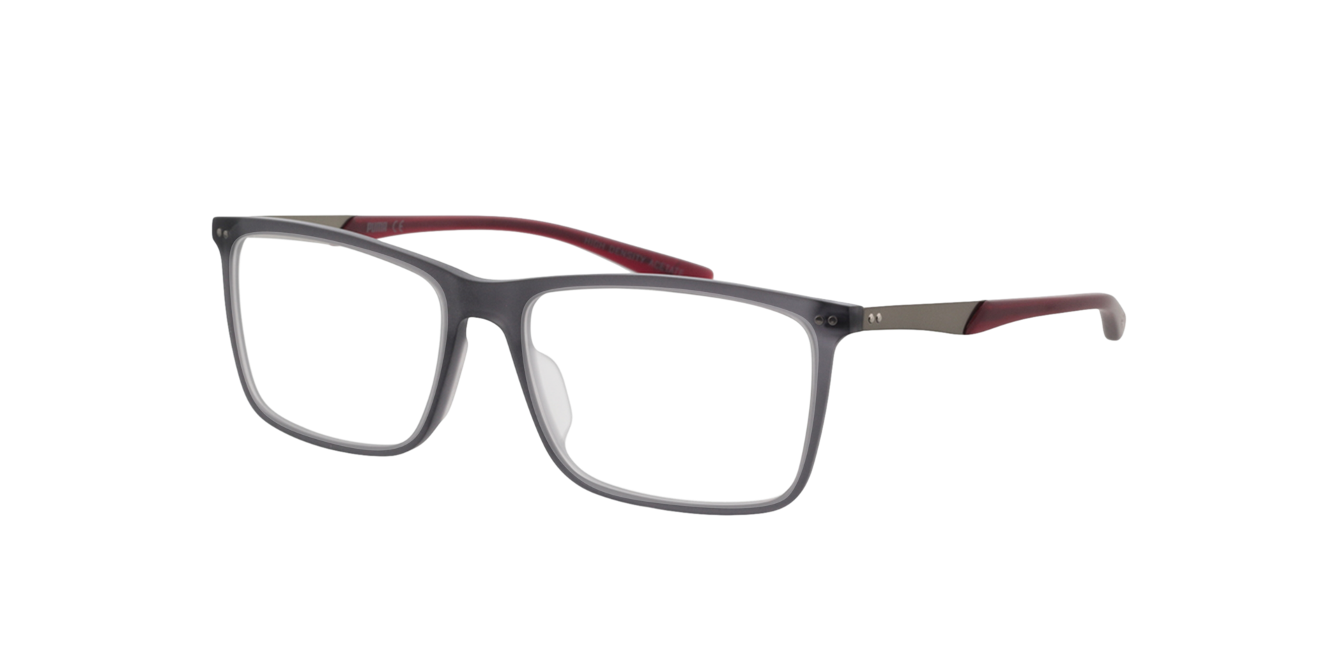 PU0096O Grau AcetatEyeglass Frames von B24, Dreiviertelansicht