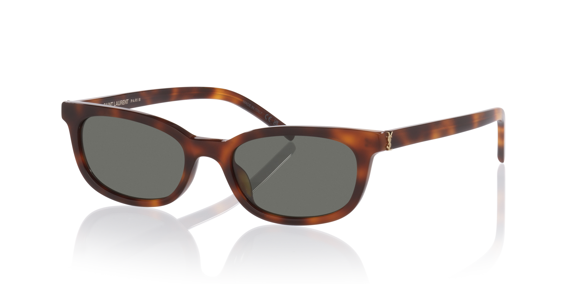 Sl M160 Tortoise Clear AcetaatSunglass Frames van B24, Hoekweergave