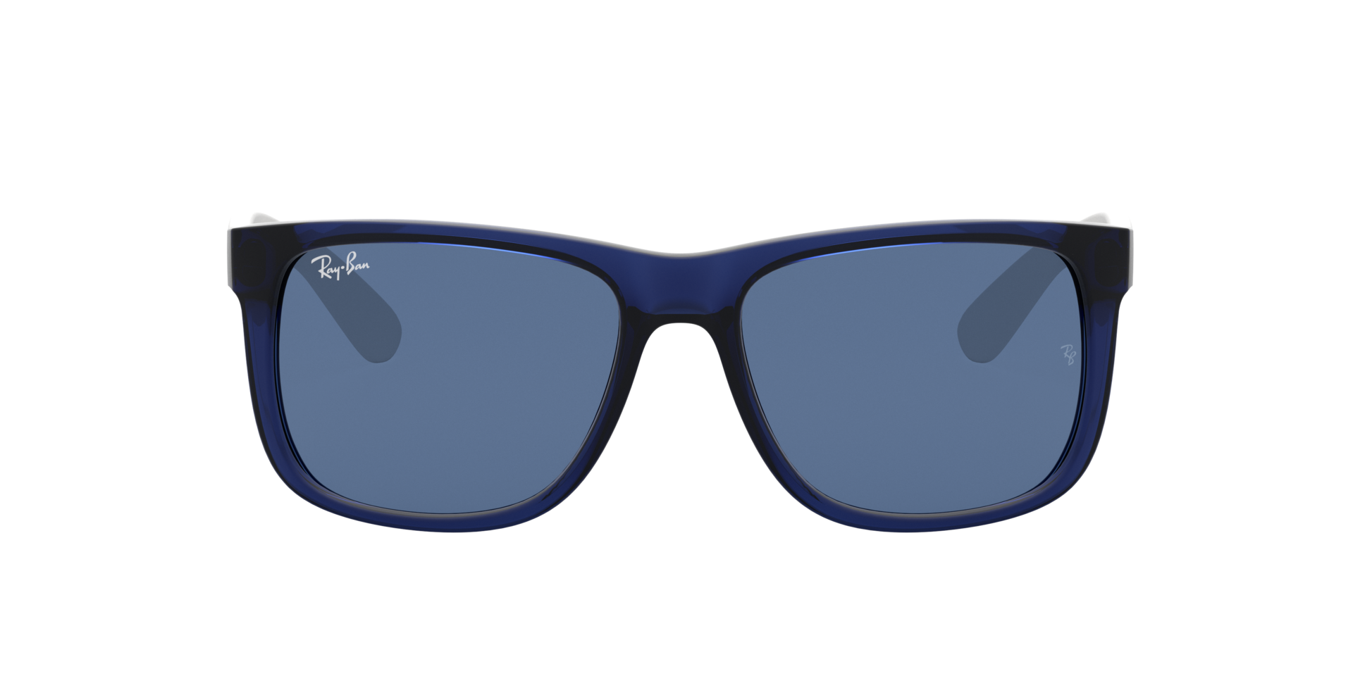 RB4165 Transparant blauw KunststofSunglass Frames van B24, met getinte lenzen