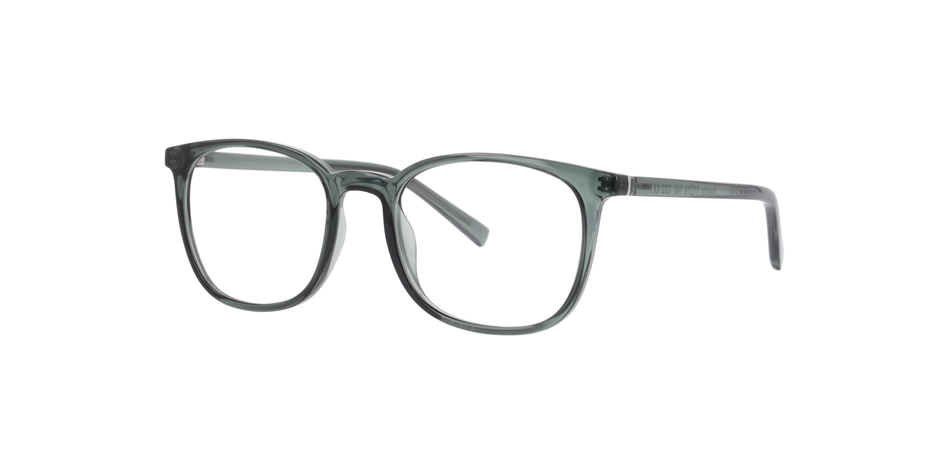 Nevada Kristalgroen KunststofEyeglass Frames van B24, Hoekweergave