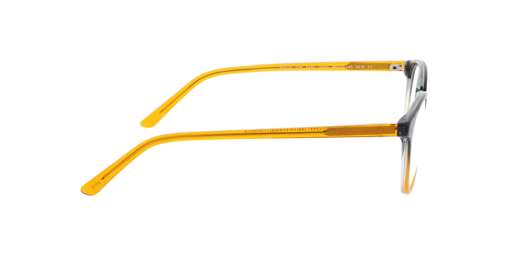 Jordy Gradient Crystal Blue Orange AcetatEyeglass Frames von B24, Seitenansicht