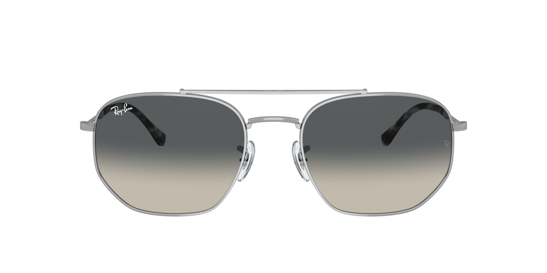 RB3707 Silber MetallSunglass Frames von B24, mit getönten Gläsern