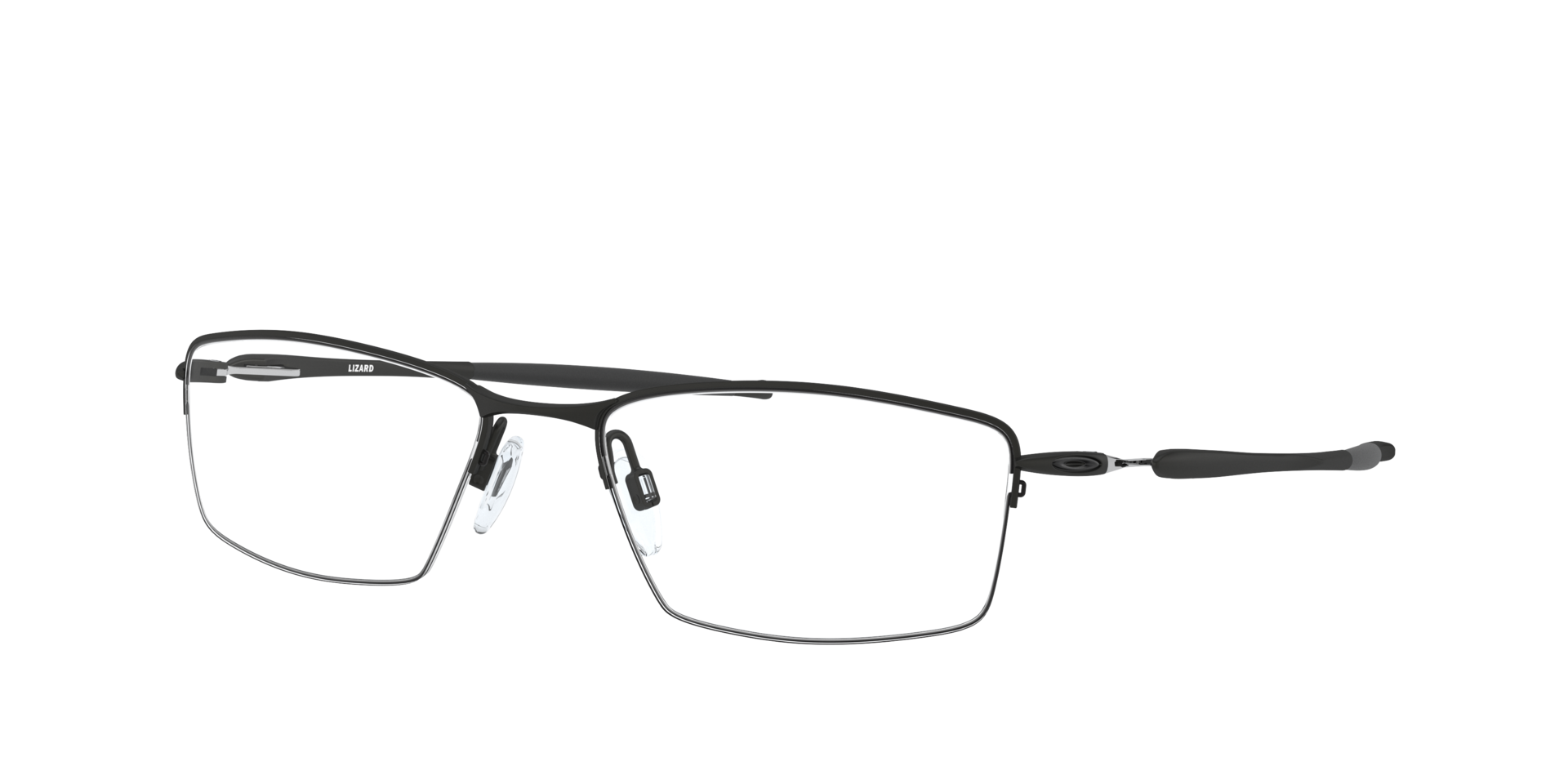 Lizard™ Schwarz satiniert TitanEyeglass Frames von B24, Dreiviertelansicht
