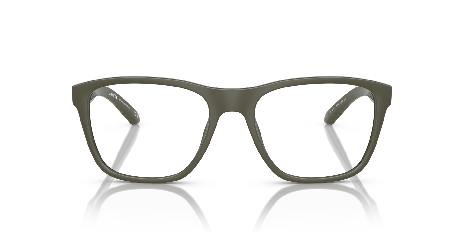 AN7241U Military Green KunststofEyeglass Frames van B24, Vooraanzicht