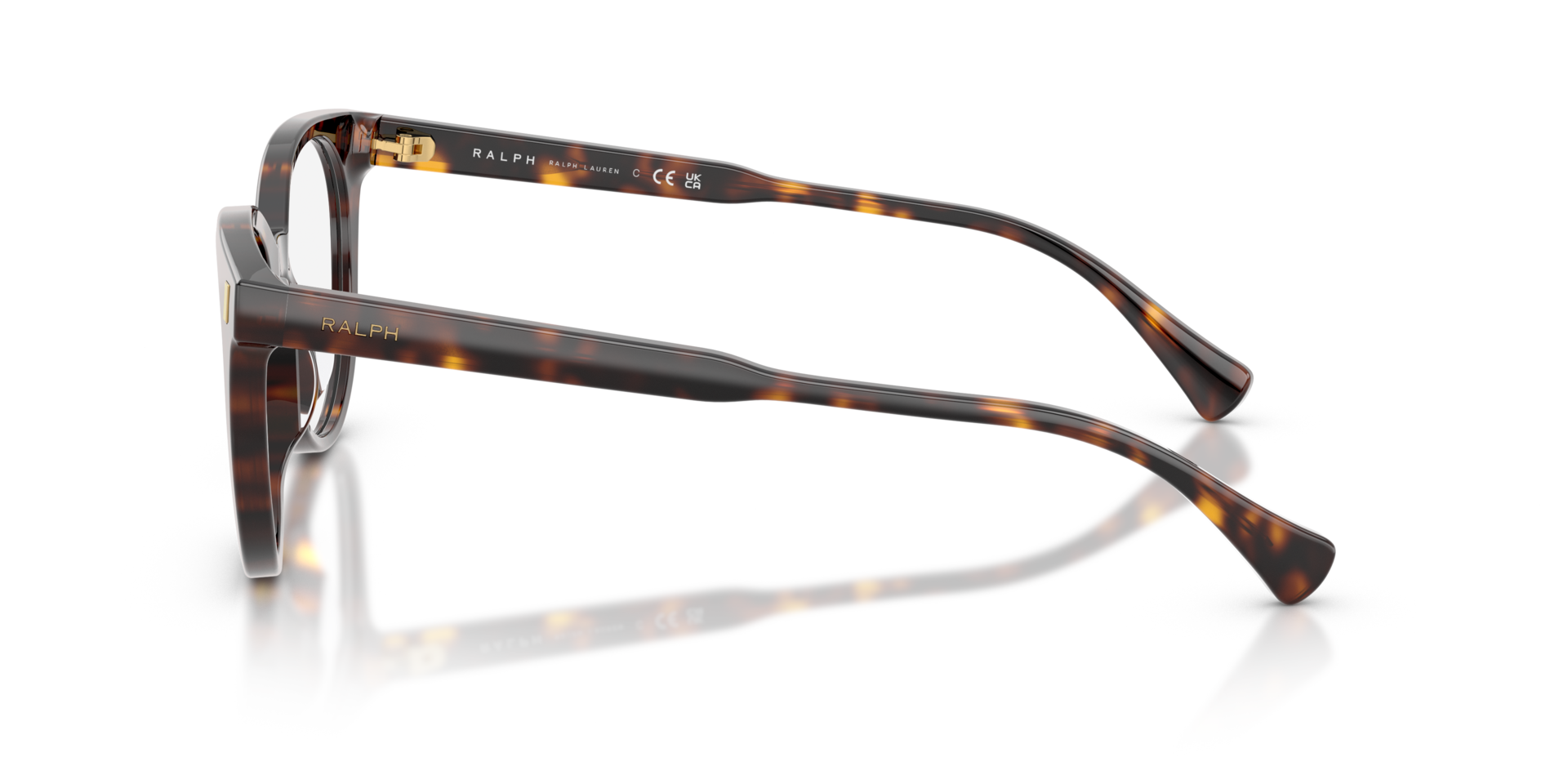 RA7182U Glänzendes Dunkelhavana AcetatEyeglass Frames von B24, Seitenansicht
