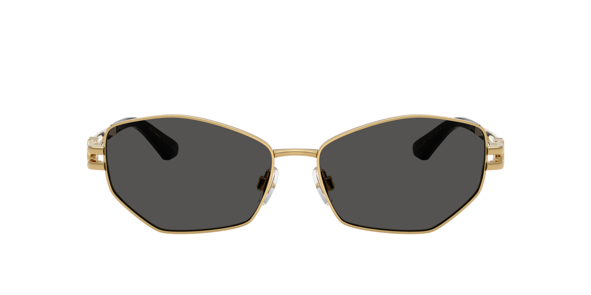 DG2338 Goud MetaalSunglass Frames van B24, met getinte lenzen