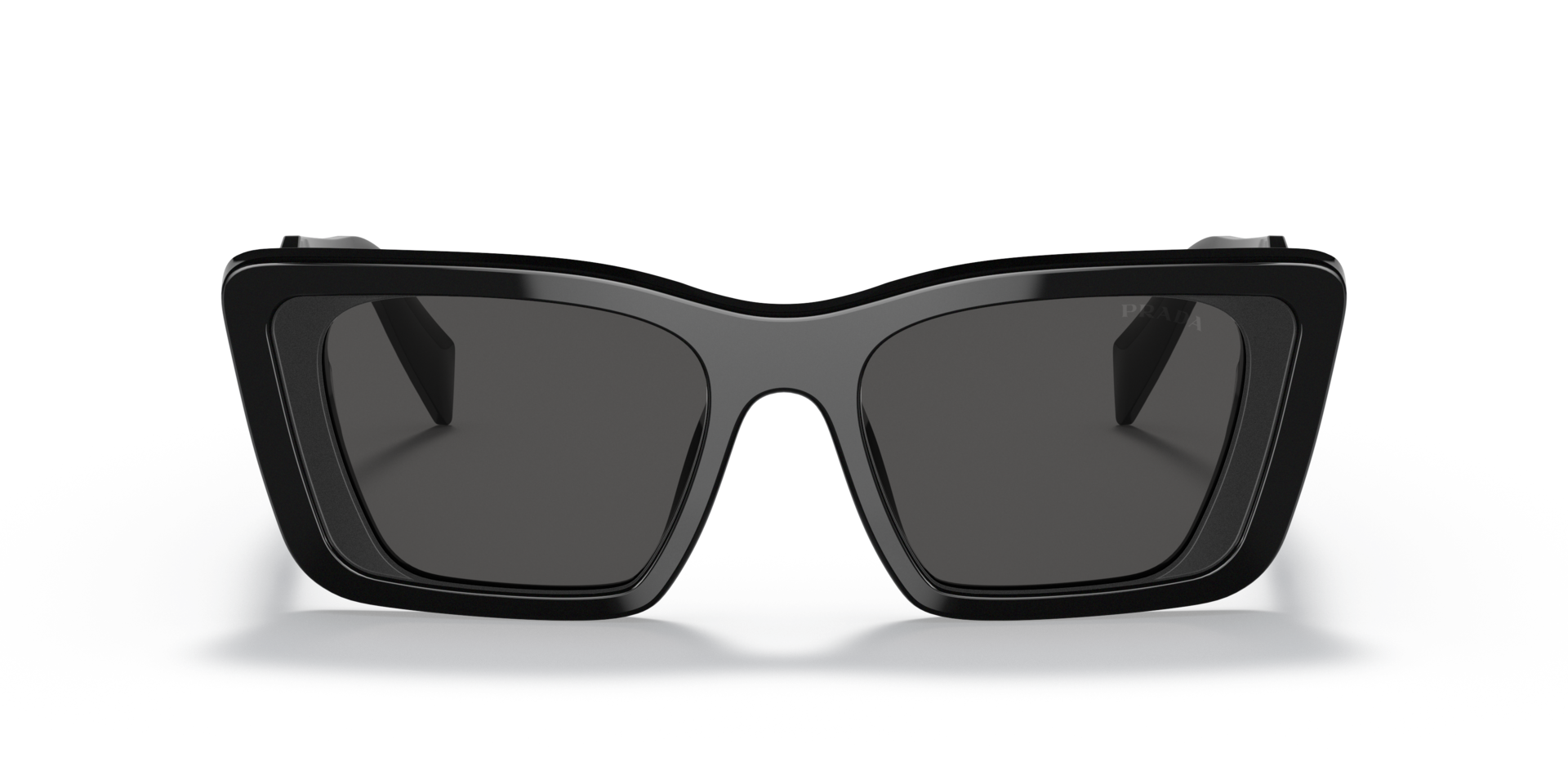 PR 08YS Zwart AcetaatSunglass Frames van B24, Vooraanzicht