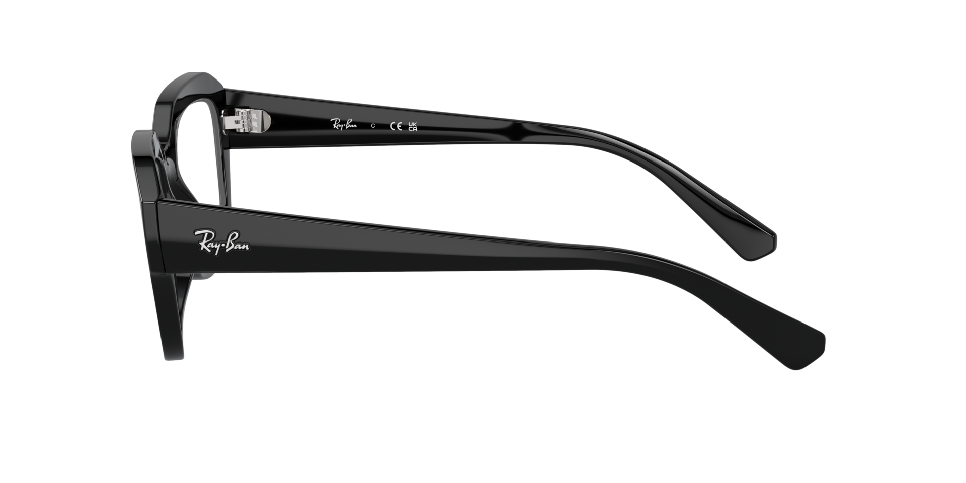 RB7225 Zwart KunststofEyeglass Frames van B24, Zijaanzicht