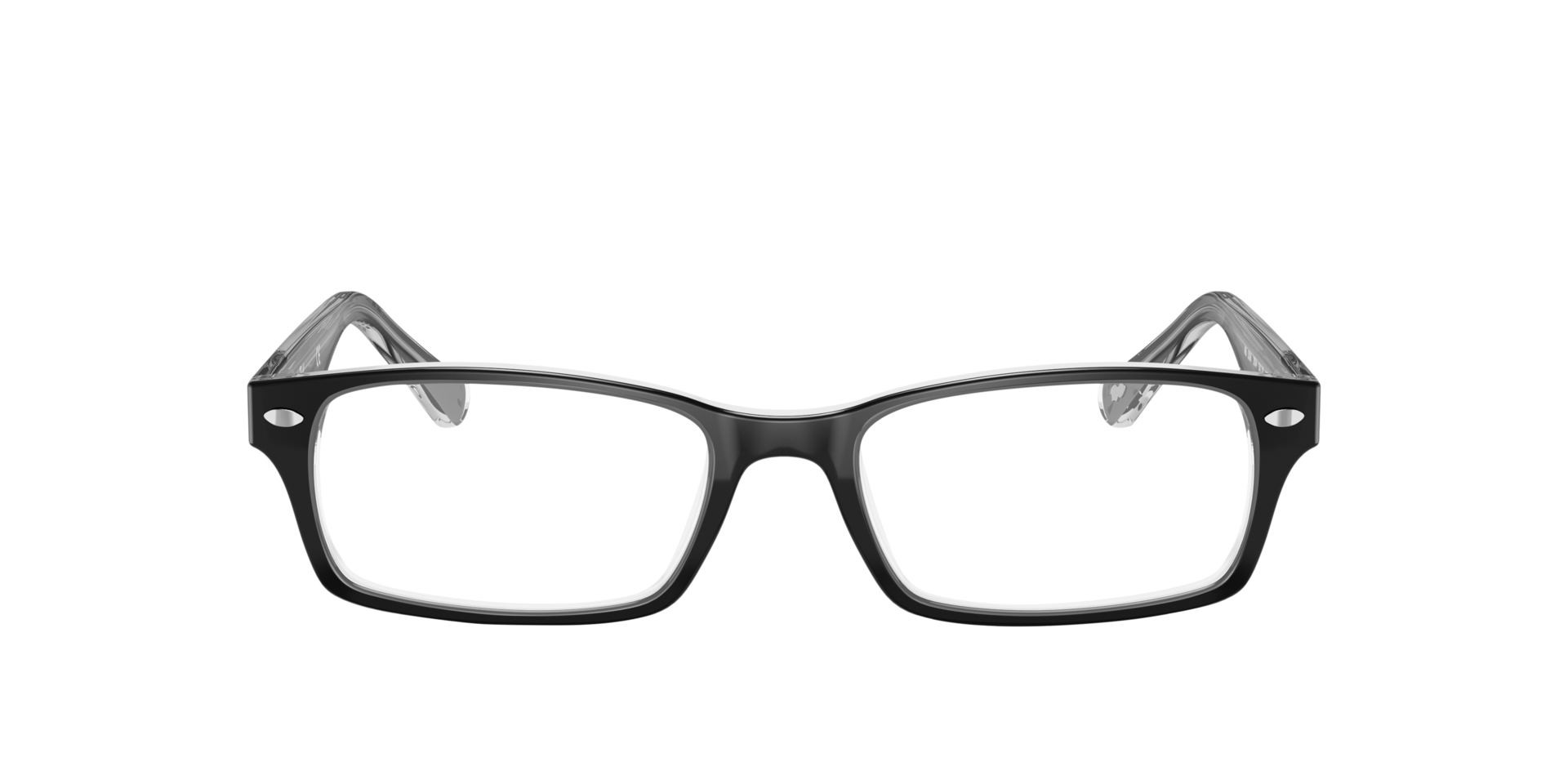Schwarz auf Transparent RB5206 -  Acetate Brillen