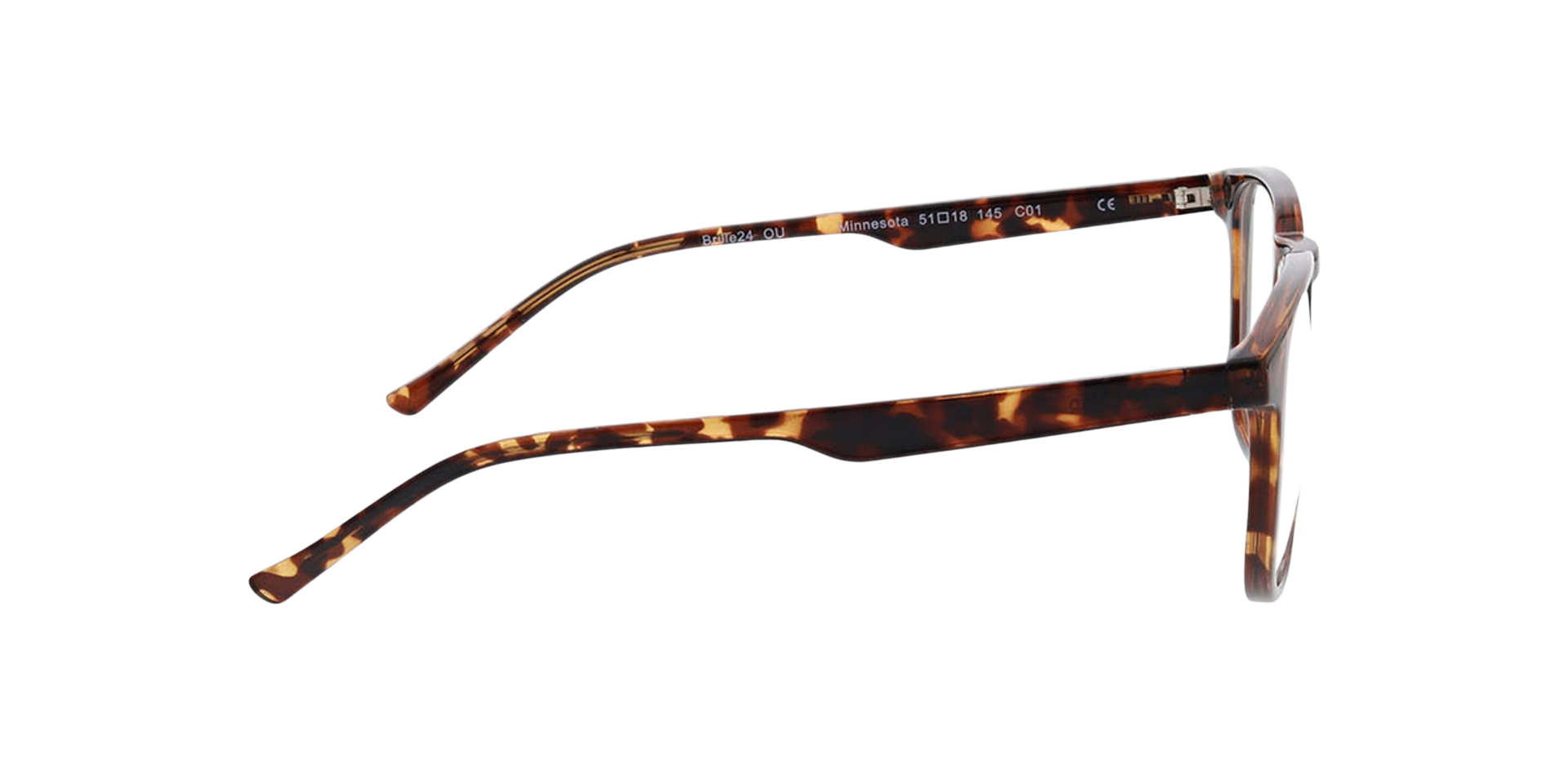Minnesota Havana KunststoffEyeglass Frames von B24, Seitenansicht