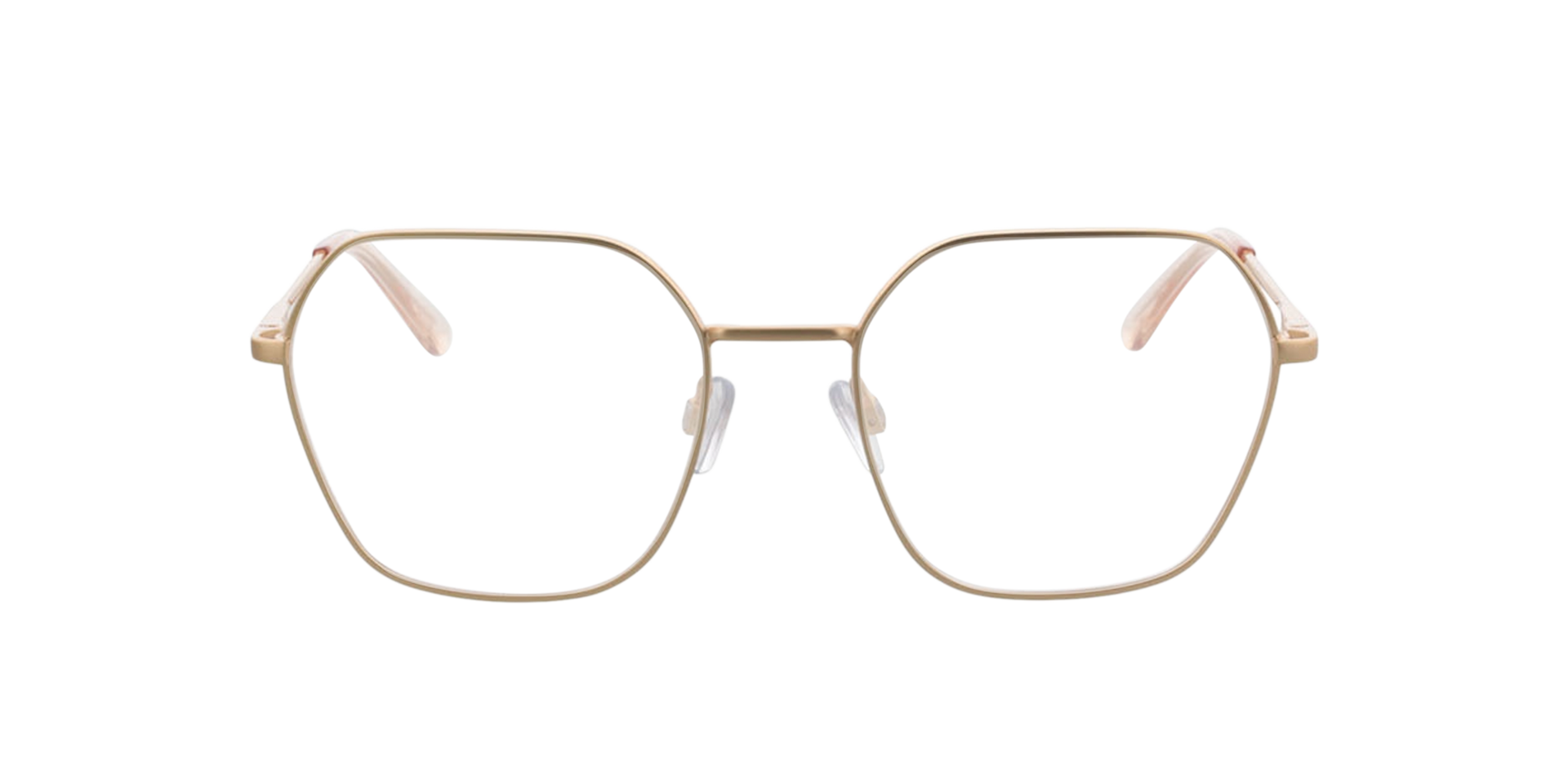 Madison Mat roze goud  &  kristal roze MetaalEyeglass Frames van B24, Vooraanzicht