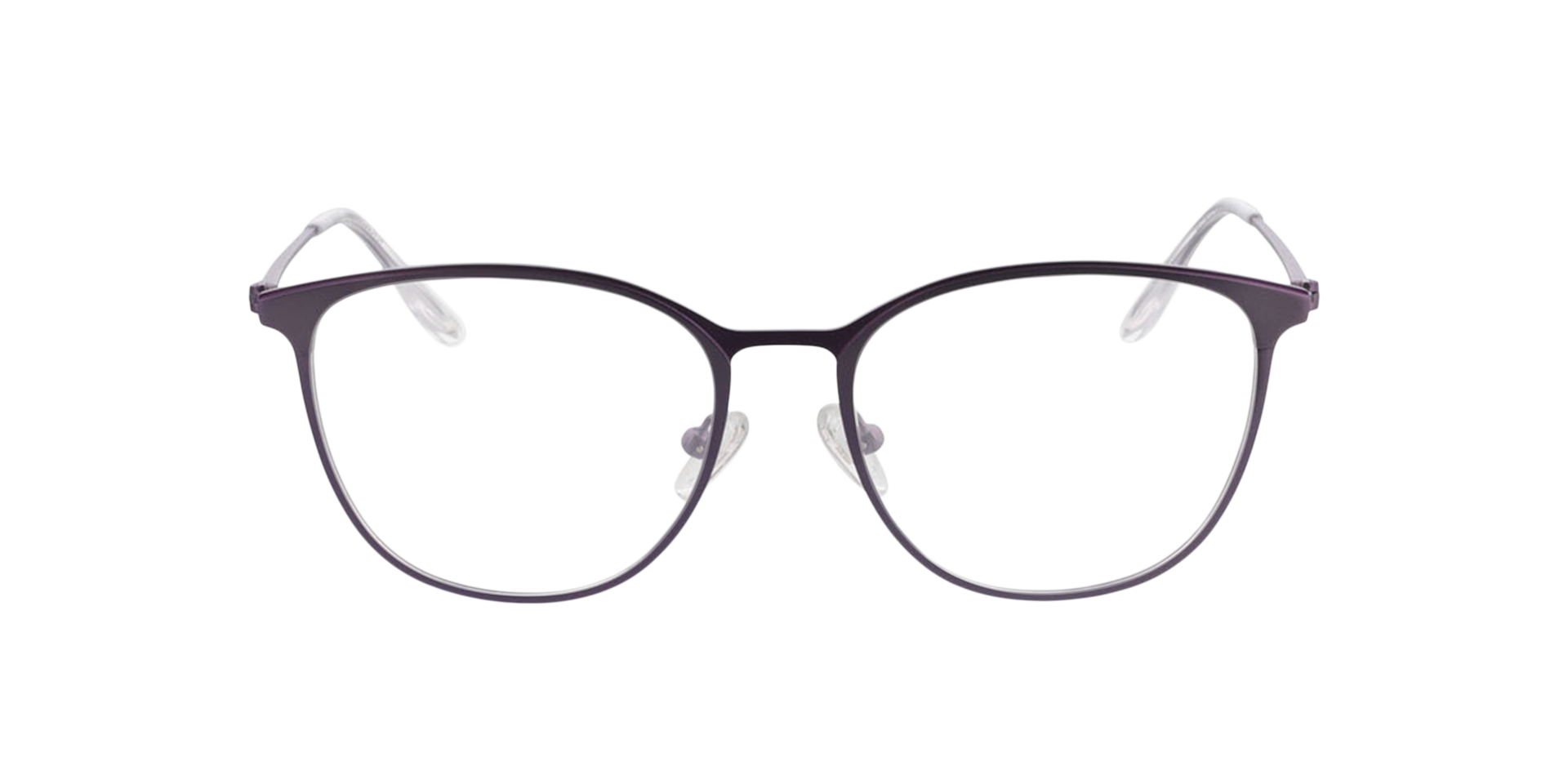 Madrid Matpaars  &  matdonkerpaars MetaalEyeglass Frames van B24, Vooraanzicht